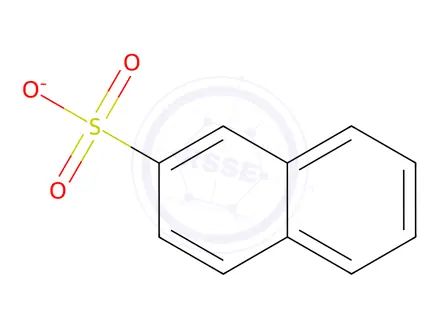 Chemical structure of 2-Naphthalenesulfonic acid, polymer with formaldehyde, sodium salt
