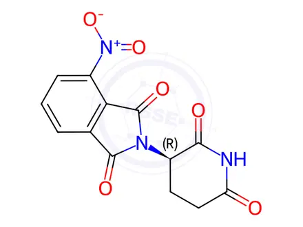 Chemical structure of (R)-4-Nitrothalidomide