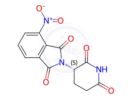 Chemical structure of (S)-4-Nitrothalidomide
