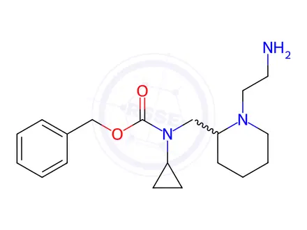 Chemical structure of Benzyl ((1-(2-aminoethyl)piperidin-2-yl)methyl)(cyclopropyl)carbamate