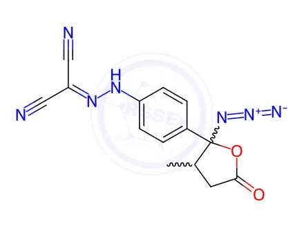 Chemical structure of Leosimendan azide Impurity