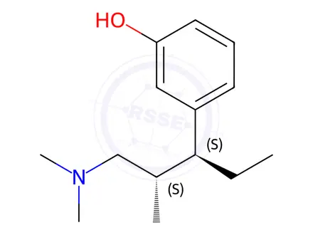 Chemical structure of Tapentadol Impurity A Hydrochloride