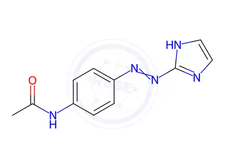 Chemical structure of N-(4-((1H-Imidazol-2-yl)diazenyl)phenyl)acetamide