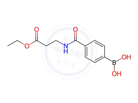 Chemical structure of (4-((3-Ethoxy-3-oxopropyl)carbamoyl)phenyl)boronic acid