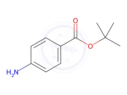 Chemical structure of tert-Butyl 4-Aminobenzoate