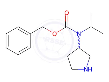 Chemical structure of Benzyl isopropyl(pyrrolidin-3-yl)carbamate