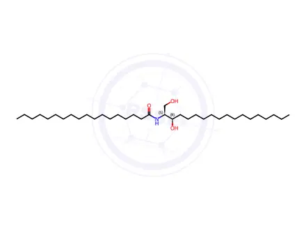 Chemical structure of C18 Dihydroceramide (d18:0/18:0)