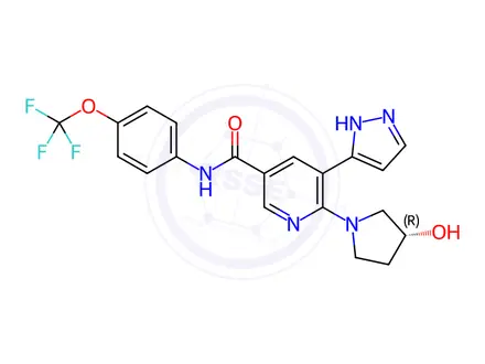 Chemical structure of Asciminib Impurity 8