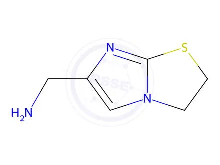 Chemical structure of (2,3-Dihydroimidazo[2,1-b]thiazol-6-yl)methanamine Dihydrochloride