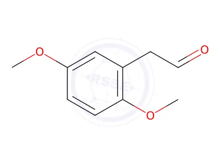 Chemical structure of Benzeneacetaldehyde,2,5-dimethoxy-