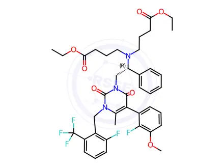 Chemical structure of Elagolix Sodium Impurity 19