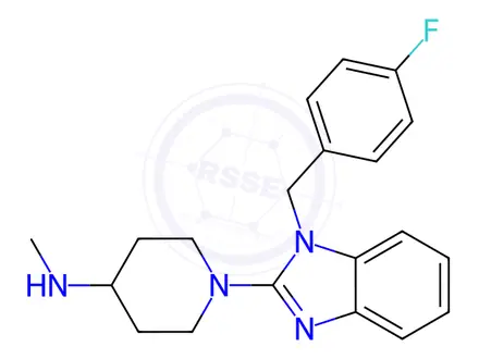 Chemical structure of Mizolastine Impurity 1