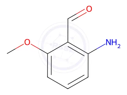 Chemical structure of Benzaldehyde, 2-amino-6-methoxy-(9CI)