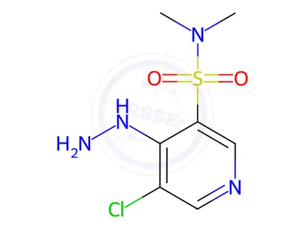 Chemical structure of 5-Chloro-4-hydrazinyl-N,N-dimethylpyridine-3-sulfonamide