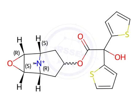 Chemical structure of Iso Tiotropium Bromide