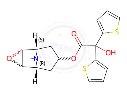 Chemical structure of Tiotropium Bromide Impurity 30