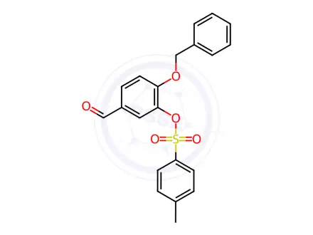 Chemical structure of 4-(Benzyloxy)-3-hydroxybenzaldehyde p-Toluenesulfonate
