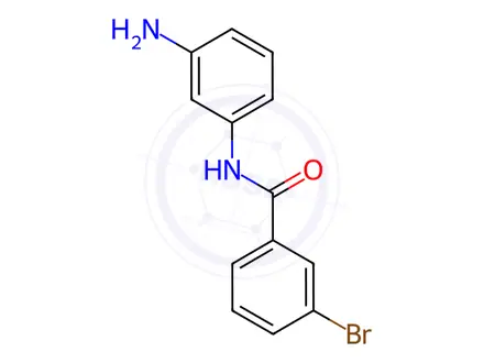 Chemical structure of N-(3-Aminophenyl)-3-bromobenzamide