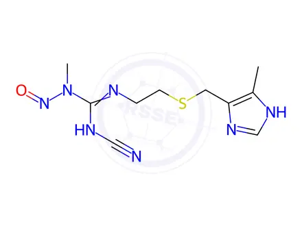Chemical structure of Cimetidine Impurity 29 (N1-Nitroso Cimetidine)
