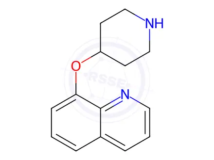 Chemical structure of 8-(piperidin-4-yloxy)quinoline dihydrochloride