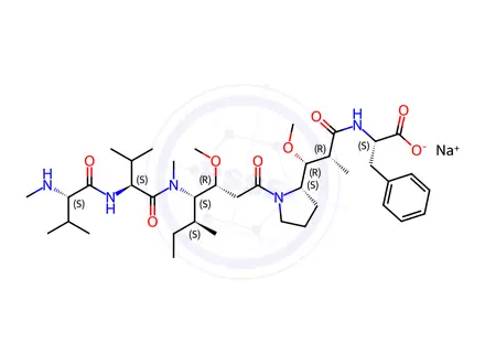 Chemical structure of MMAF sodium
