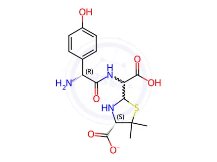 Chemical structure of Amoxicillin EP Impurity D Monosodium Salt