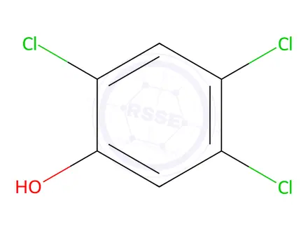 Chemical structure of 2,4,5-Trichlorophenol