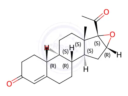 Chemical structure of Medroxyprogesterone Acetate Impurity 17