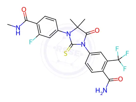 Chemical structure of Enzalutamide Impurity L