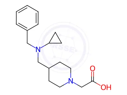 Chemical structure of 2-(4-((Benzyl(cyclopropyl)amino)methyl)piperidin-1-yl)acetic acid