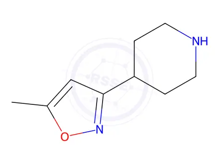 Chemical structure of Piperidine, 4-(5-methyl-3-isoxazolyl)-