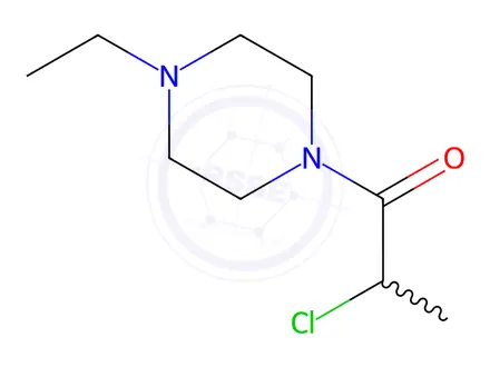 Chemical structure of 2-Chloro-1-(4-ethylpiperazin-1-yl)propan-1-one