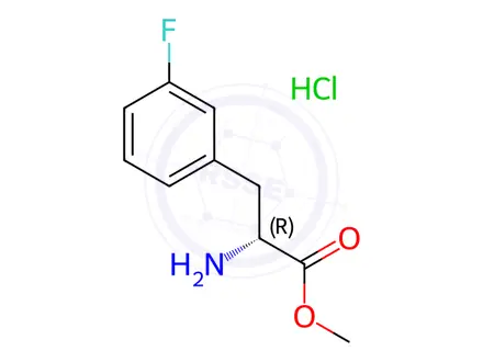 Chemical structure of H-m-Fluoro-D-Phe-OMe · HCl
