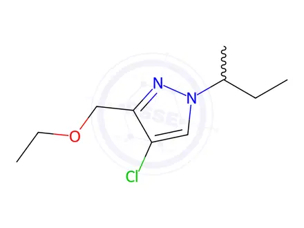 Chemical structure of 1-sec-butyl-4-chloro-3-(ethoxymethyl)-1H-pyrazole
