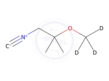 Chemical structure of 1-Isocyano-2-methoxy-2-methyl-propane-d3