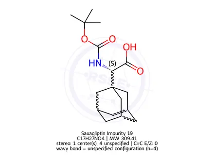 Chemical structure of Saxagliptin Impurity 19