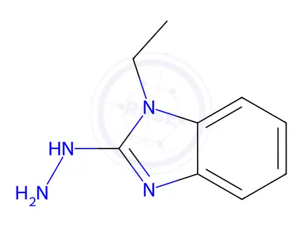 Chemical structure of 1-Ethyl-2-hydrazino-1h-benzimidazole Dihydrochloride