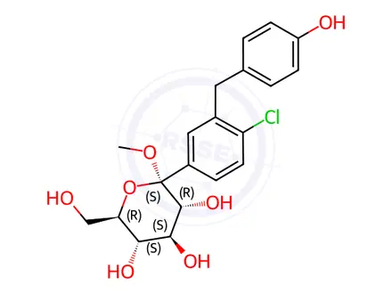 Chemical structure of Dapagliflozin Impurity 100
