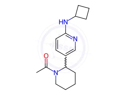 Chemical structure of 1-(2-(6-(Cyclobutylamino)pyridin-3-yl)piperidin-1-yl)ethanone
