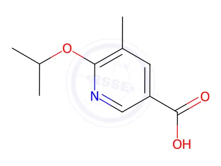 Chemical structure of 6-Isopropoxy-5-methylnicotinic acid