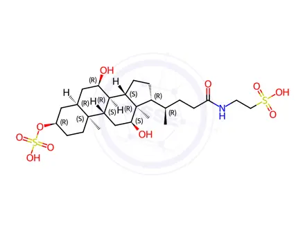 Chemical structure of Taurocholic acid 3-sulfate