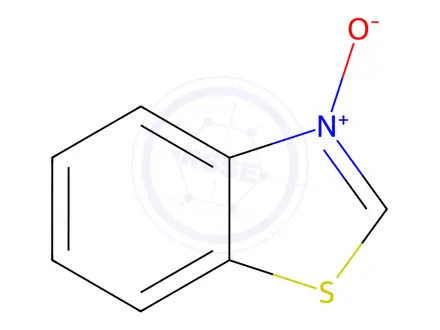 Chemical structure of Benzothiazole, 3-oxide (8CI,9CI)