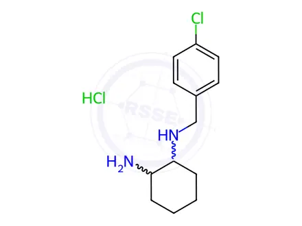 Chemical structure of N-(4-Chloro-benzyl)-cyclohexane-1,2-diamine hydrochloride