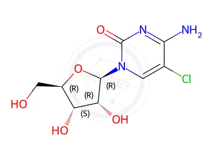 Chemical structure of cytidine