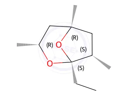 Chemical structure of (1S,3R,5R,7S) Sordidin