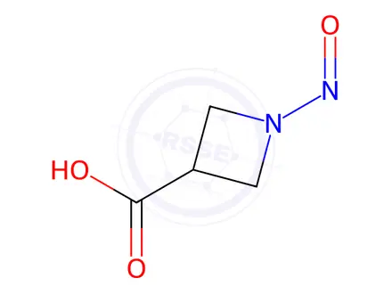 Chemical structure of 1-nitrosoazetidine-3-carboxylic acid