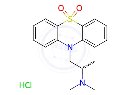 Chemical structure of Dioxopromethazine hydrochloride