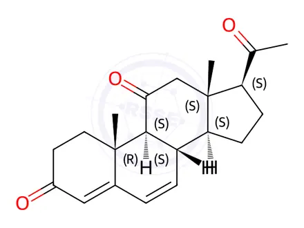 Chemical structure of Progesterone Impurity 23