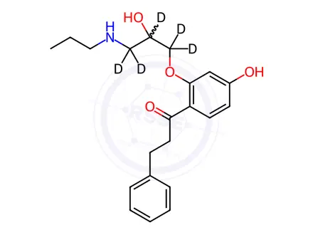 Chemical structure of 4-Hydroxy Propafenone-d5 Hydrochloride