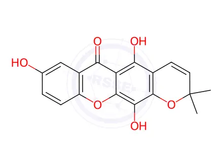 Chemical structure of Xanthone Impurity 2 (Atroviridin)